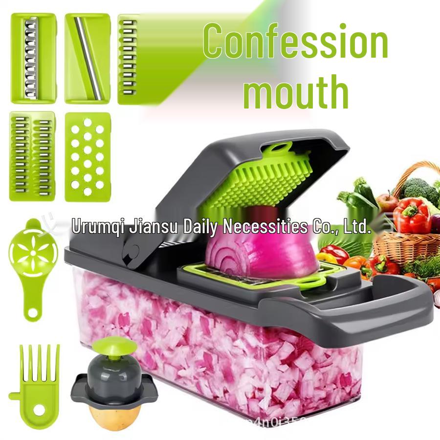 Multi-Functional Vegetable Chopper, Dicer, Slicer, Grater & Peeler Kitchen Gadget