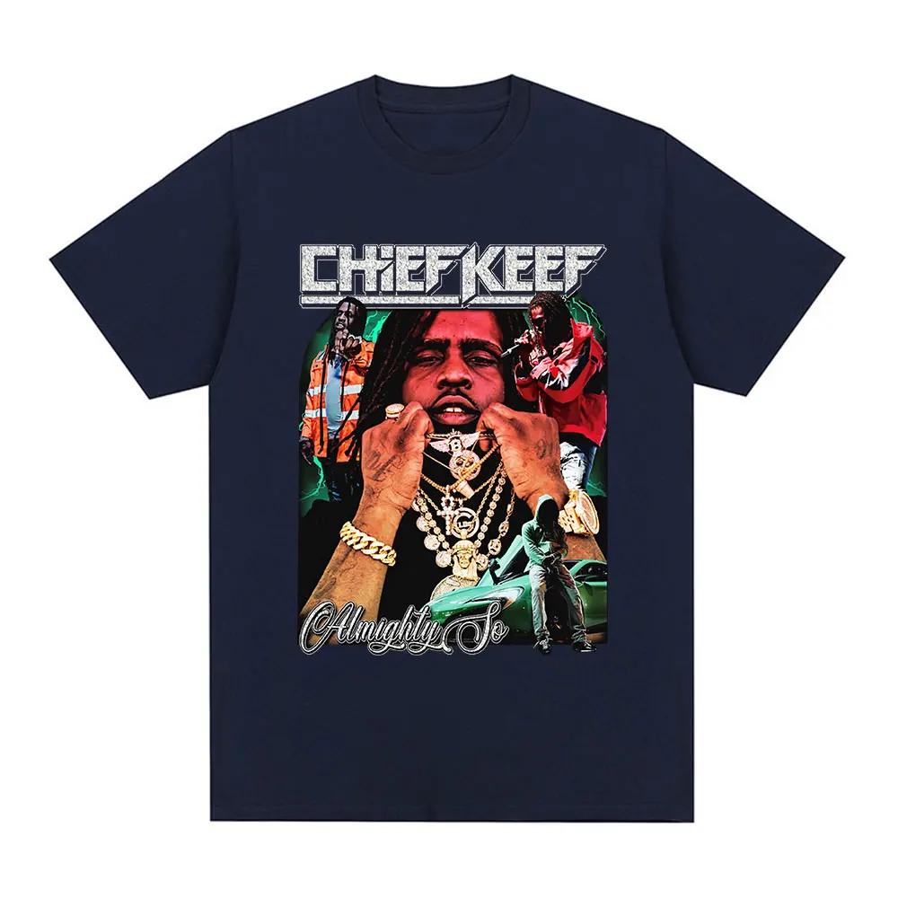 Rapper Chief Keef Graphic T-shirt Fashion Vintage Oversized Short Sleeve T Shirt Hip Hop Casual T-shirts Streetwear Unisex