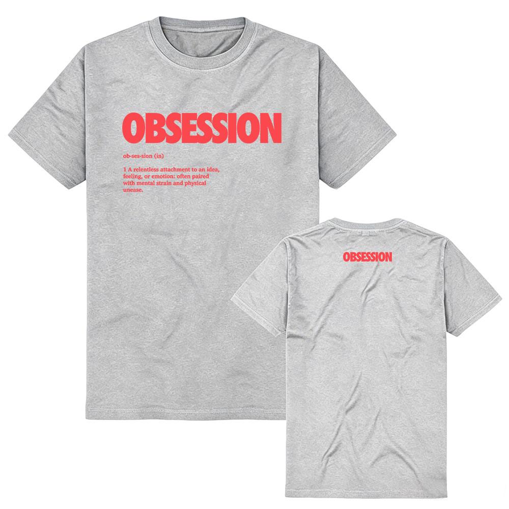 Maglietta Definizione Ossessione Film Horror Estiva Cotone Manica Corta Magliette Donna Streetwear Unisex Casual Ampia Girocollo