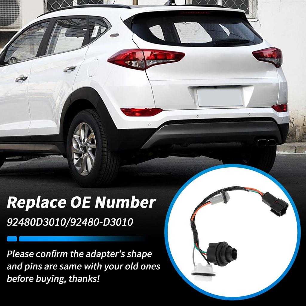 X Autohaux Tail Light Socket Wiring Harness for Hyundai Tucson 2015-2018 No.92480-D3010