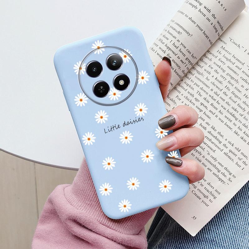 Case For Redmi 14C 4G 14R 5G A4 Note 14 Pro Poco C67 Cute Heart Flower Back Cover Soft Silicone Matte Protective Fundas Cartoon