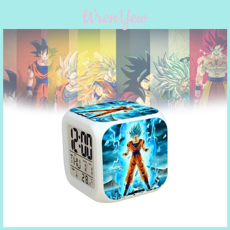 Dragon Ball Z Led Digital Alarm Clock With Color Changing Light For Kids Room Decor