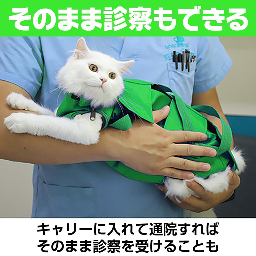 CAWKAY Cat Grooming Bag, PET Pet Carrier with Nail Clipper, Toothbrush, Anti-Scratch, and Escape Prevention (Blue, Large)