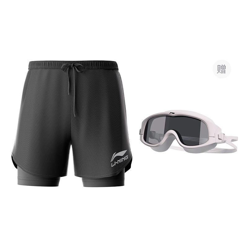 Li Ning Swimming Shorts Men's Black LSKT667s