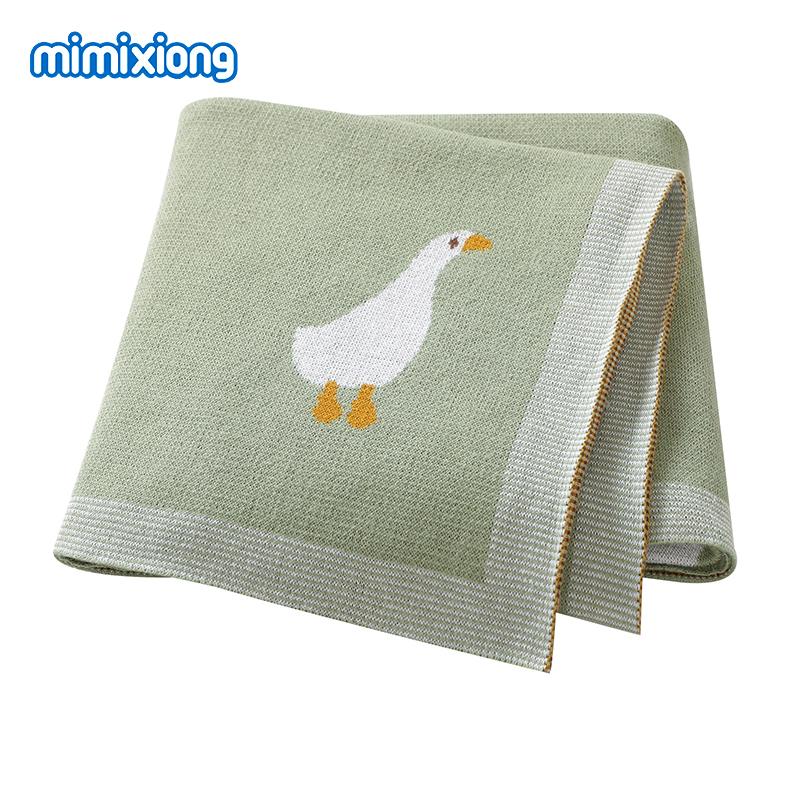 Baby Blankets Quilts 90*70cm Knitted Newborn Boys Girls Stroller Basket Swaddle Wrap Sleeping Sack Infant Cotton Bedding Covers