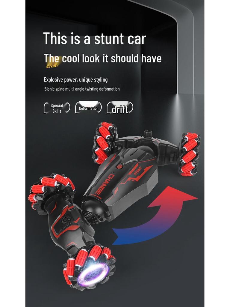 Gesture-Controlled Drifting Stunt Car with Lights & Spray - Off-Road Electric Toy for Kids