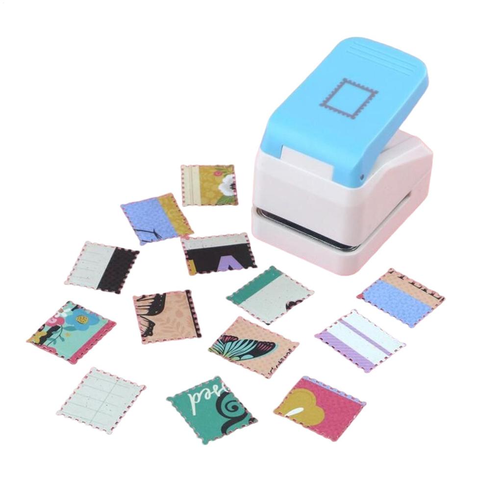 Square Stamp Embossing Machine Square Postage Hole Embossing Cutter Tool Crafts Stamp Shape Cutters For Scrapbook Cards