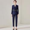 Aishangchen Navy Blue Professional Suit – Elegant Style for Hotel Reception & Sales Department