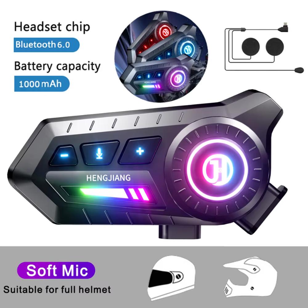 

Kebidumei X3 Мотоциклетная Bluetooth6.0 Гарнитура для Шлема Беспроводной MP3-плеер 1000 мАч Наушник с Мягким Жестким Микрофоном для Универсального Шлема