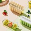 Ice Pop And Ice Cube Tray with Lid BPA-Free Plastic Mold for Homemade Popsicles Freezer Storage Easy-Release Dishwasher Safe Summer