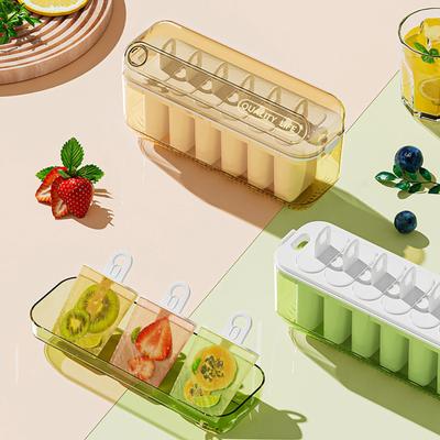 Eis am Stiel und Eiswürfelform mit Deckel, BPA-freie Kunststoffform