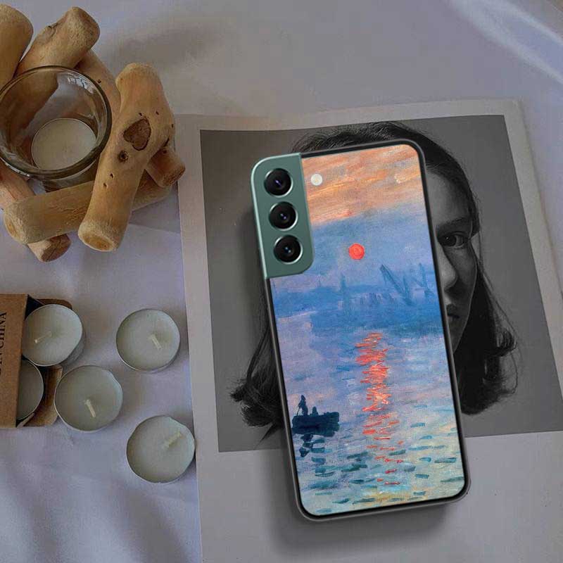 Claude Monet Garden Lotus Bridge Phone Case For Samsung A02 A03 A03S A04 A04S Galaxy A55 A35 A25 A15 S10 Lite A9 A8 A7 A6 Plus A