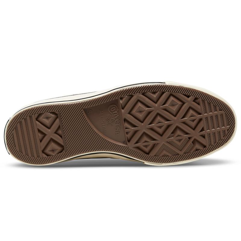 Converse 1970s Anti-Slip Shock Absorption High-Top Board Shoes Women's White Veining