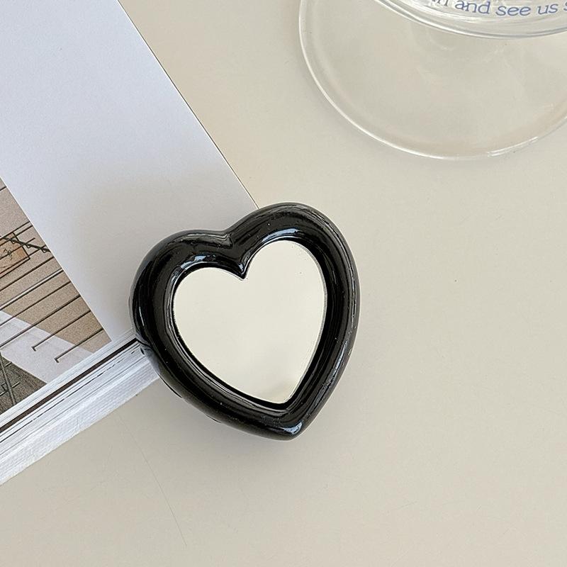 Mobile Phone Airbag Holder, Love Mirror Back Sticker, Retractable And Portable Portable Desktop Watching Drama Stand, Niche Creativity