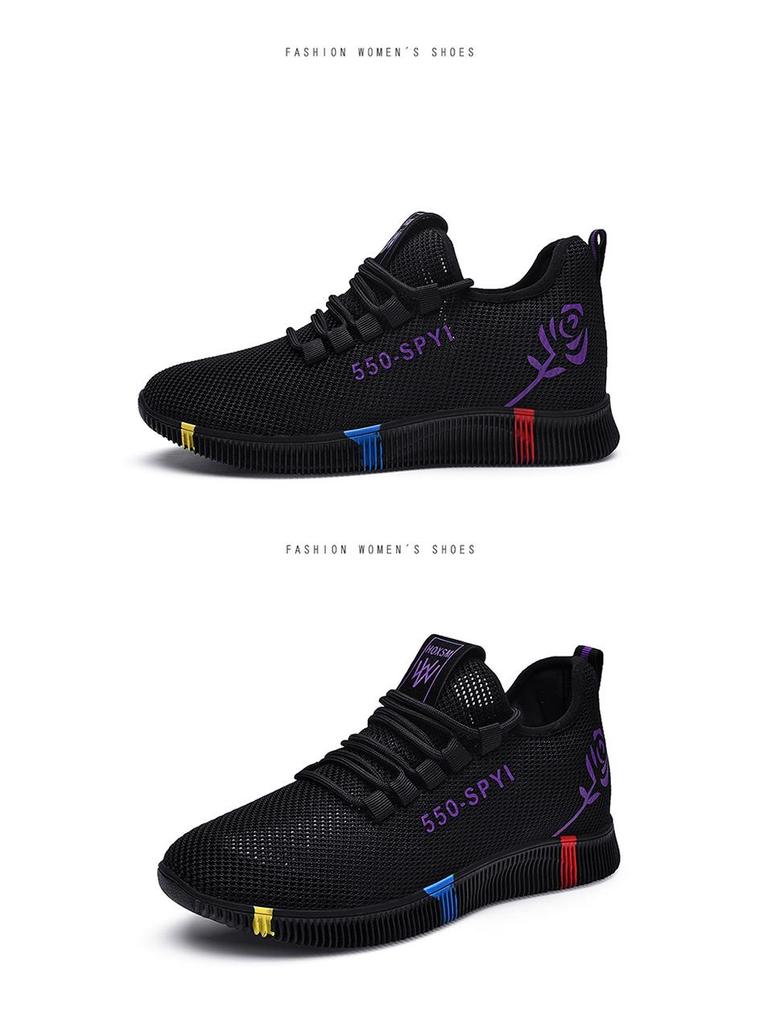 Shield Fox Women's Breathable Mesh Walking Sneakers 2025 - Non-slip, Lightweight, Casual Shoes for Moms