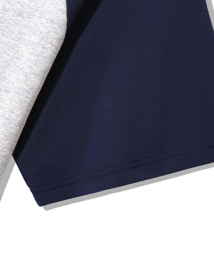 TRILLION Skateboard Pigment Graphic Raglan Short Sleeve_Navy