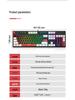 Gaming Mechanical Keyboard - 104 Keys with Blue, Red, Black, or Brown Switches for eSports, Girls, and Office Use