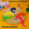 Kätzchen Interaktives Spielzeug Kitzel Katze Bunter Hüpfball Haustier Katze Zubehör Puzzle Ärgern Indoor Katze Ball Spielzeug Mit Schwanz 3 Stück