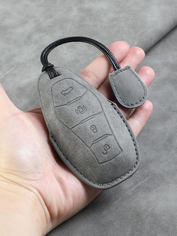 Car Key Cover For FAW Hongqi H5 2025 2025 2025 Hongqi H5 Leather Car Key Case Cover For Hongqi Car Keychain
