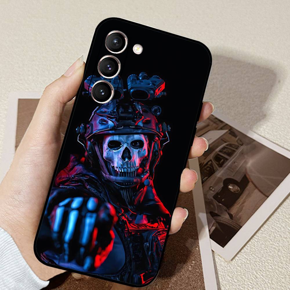 Game C-Call Of D-Duty GhostS Phone Case Black Ultra-thin Shockproof Case For Samsung S24/S25/S22/S30/Note20/Lite/Ultra/5G/Plus/F