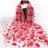 Scarf, Women's Organza, Silk Scarf, Embroidered Shawl, Sun Protection, Spring and Summer Beach Scarf, Long and Versatile Large Scarf, Autumn