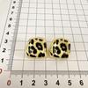 Leopard Print Metal Embossed Earrings: Chic Light Luxury Fall/Winter Accessory for Women