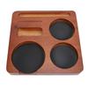   Filter Holder with Non-Slip Support for Coffee Pressing Station in Walnut Wood