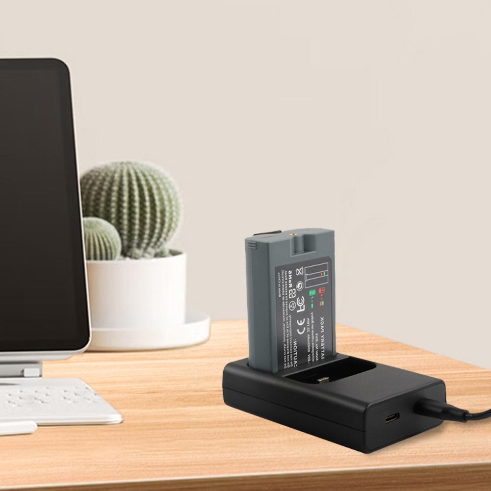 Dual-Port Battery Charger DC 5V Dual Port Charging Station Ring Battery Charger Station for Spotlight Cam Battery