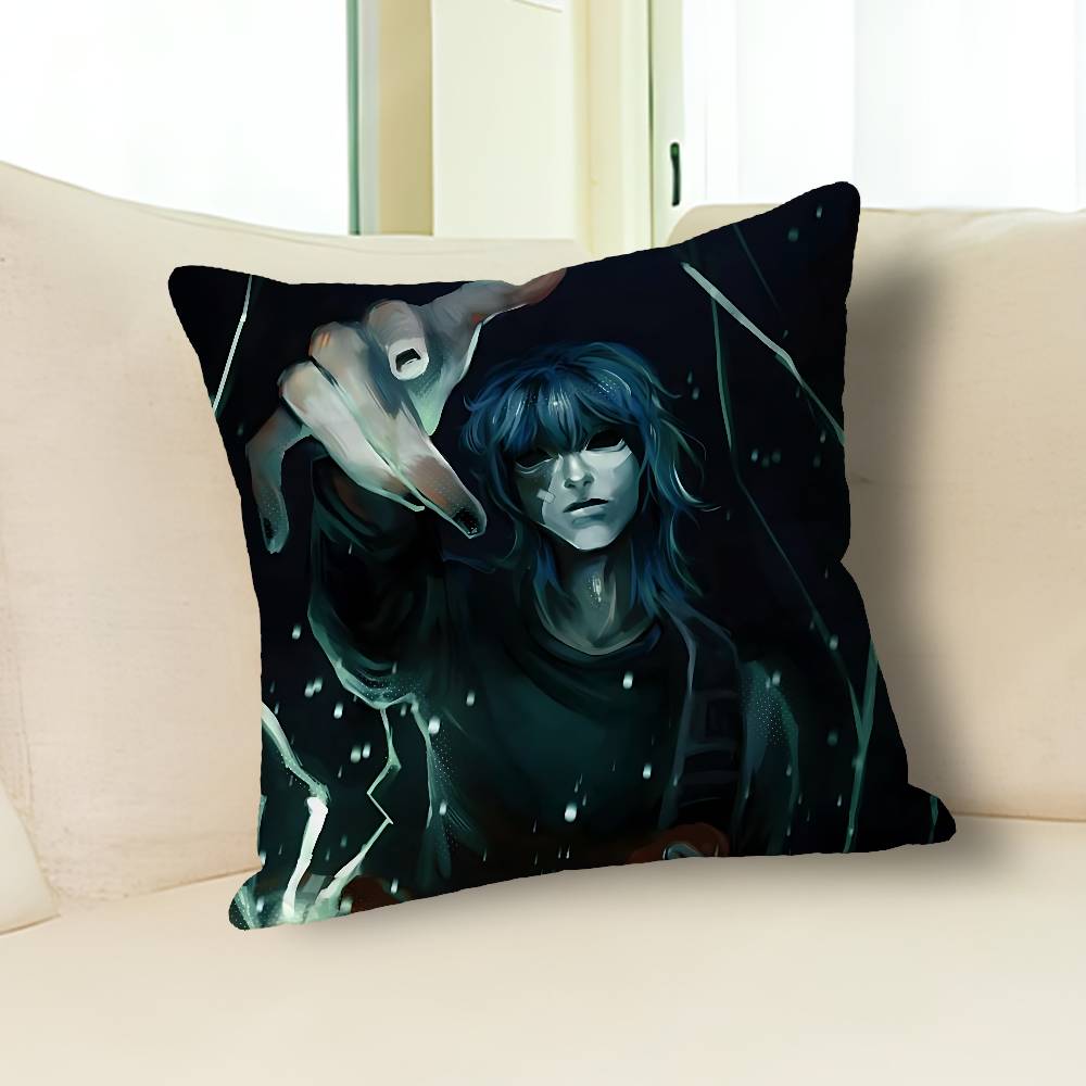 S-Sally Game F-Face Pillow Cases for Bedroom Living Room Sofa Home Decor Polyester Cushion Cover with Zipper