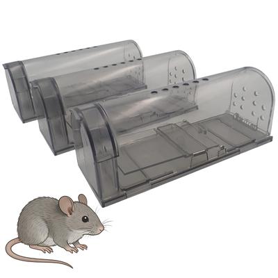 ARE YOU Mouse Cylindrical Set of for Small Humane Mouse Easy To Set Reusable LU-LA Traps, Traps, 3, Gray, Mice, Traps, Up,