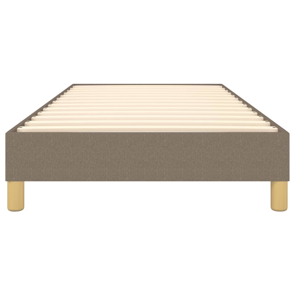 Box Spring Bed Frame Taupe 90 x 190 cm Fabric