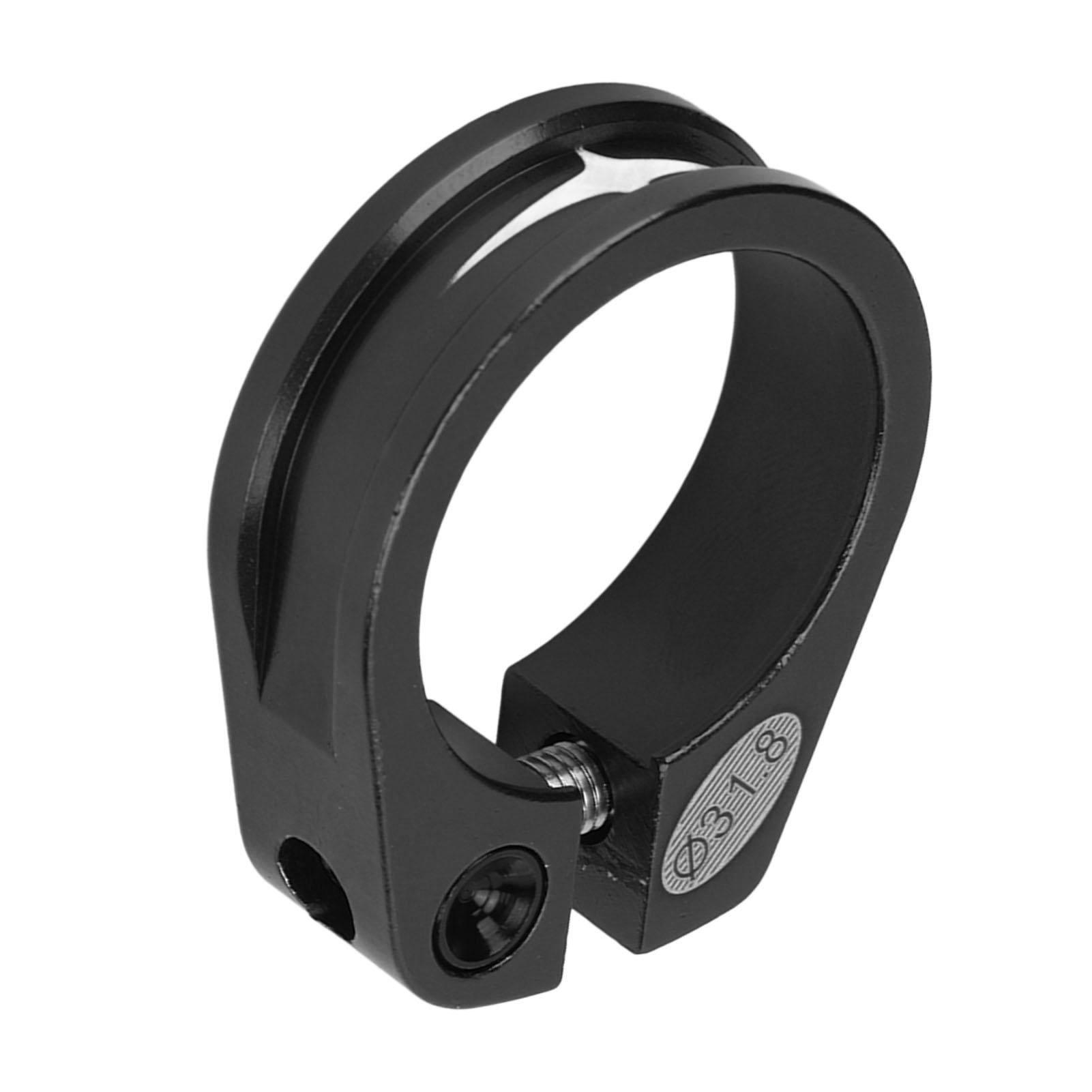 Bike Seatpost Clamp 31.8mm Hollow Design Quick Release Aluminum Alloy Lightweight   Seatpost Clamp