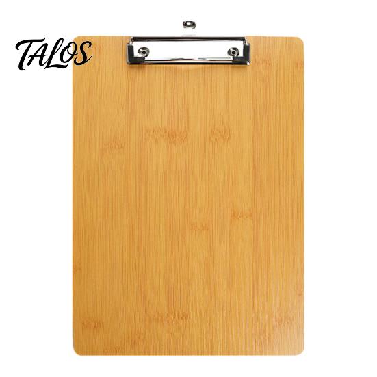 Sturdy Clip Board Wooden Clipboard with Metal Clip, A4 Letter Size Drawing Durable Sketching Board, Wood Grain Thicken Hardboard for Office,