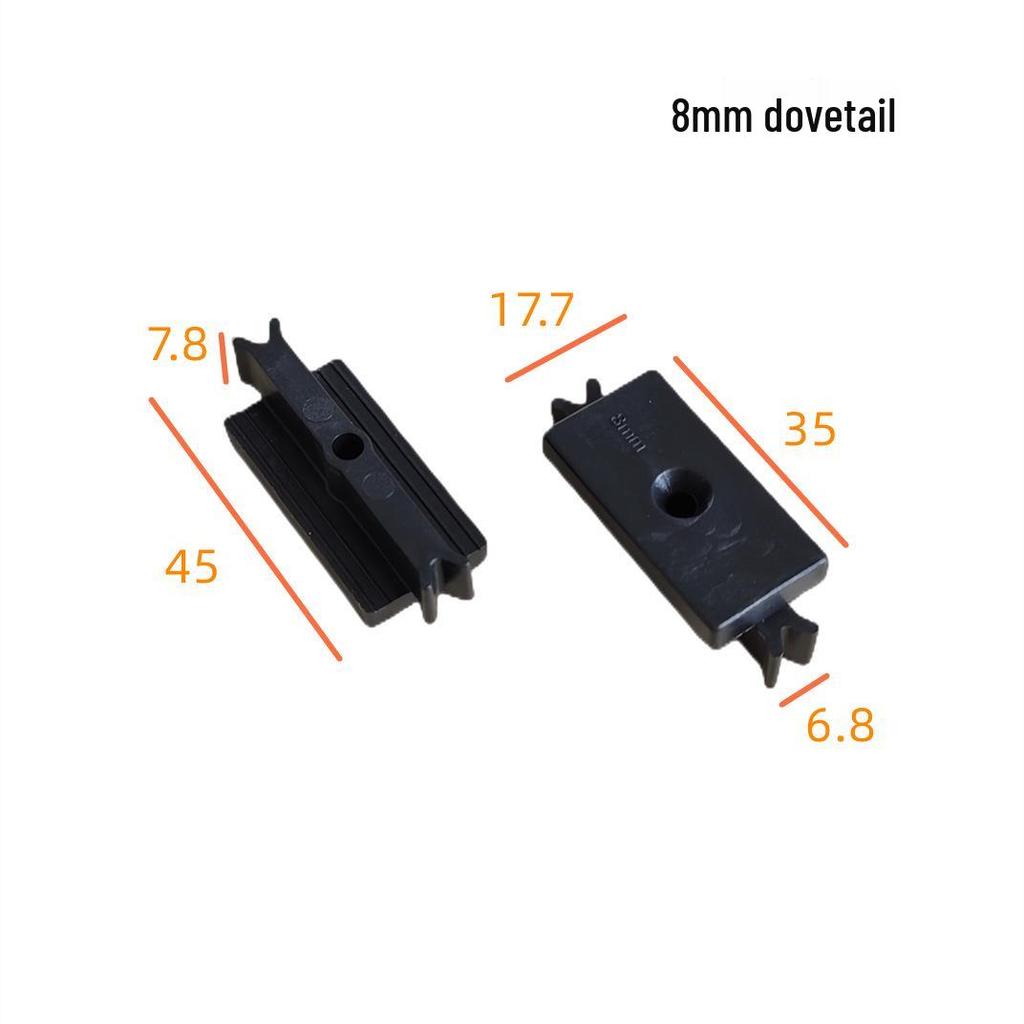 WPC Flooring T-Shaped Plastic Clip with Stainless Steel 6mm Screw Wood-Plastic Fastener
