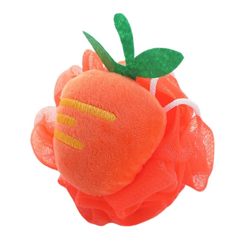 Wisp for Body Shower Bath Ball Scrub Cleaning Body Care and Exfoliants Cartoon Fruit Wholesale Sponge Ball Accessories for Bath