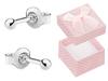 Silver Earrings Balls 2Mm Small Studs Little Balls For A Girl Silver 925