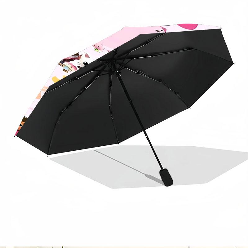 Gabby's Dollhouse Print Automatic Open Close Umbrella, Portable Foldable Umbrella, for Outdoor Commute Camping Trip, Ideal Birthday Gift