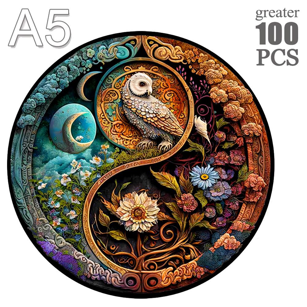 Non-Toxic Animal Wooden Puzzle For Adults Children A3 A4 A5 3D Wood Diy Crafts Shaped Christmas Gift Wooden Jigsaw Puzzle Gifts New