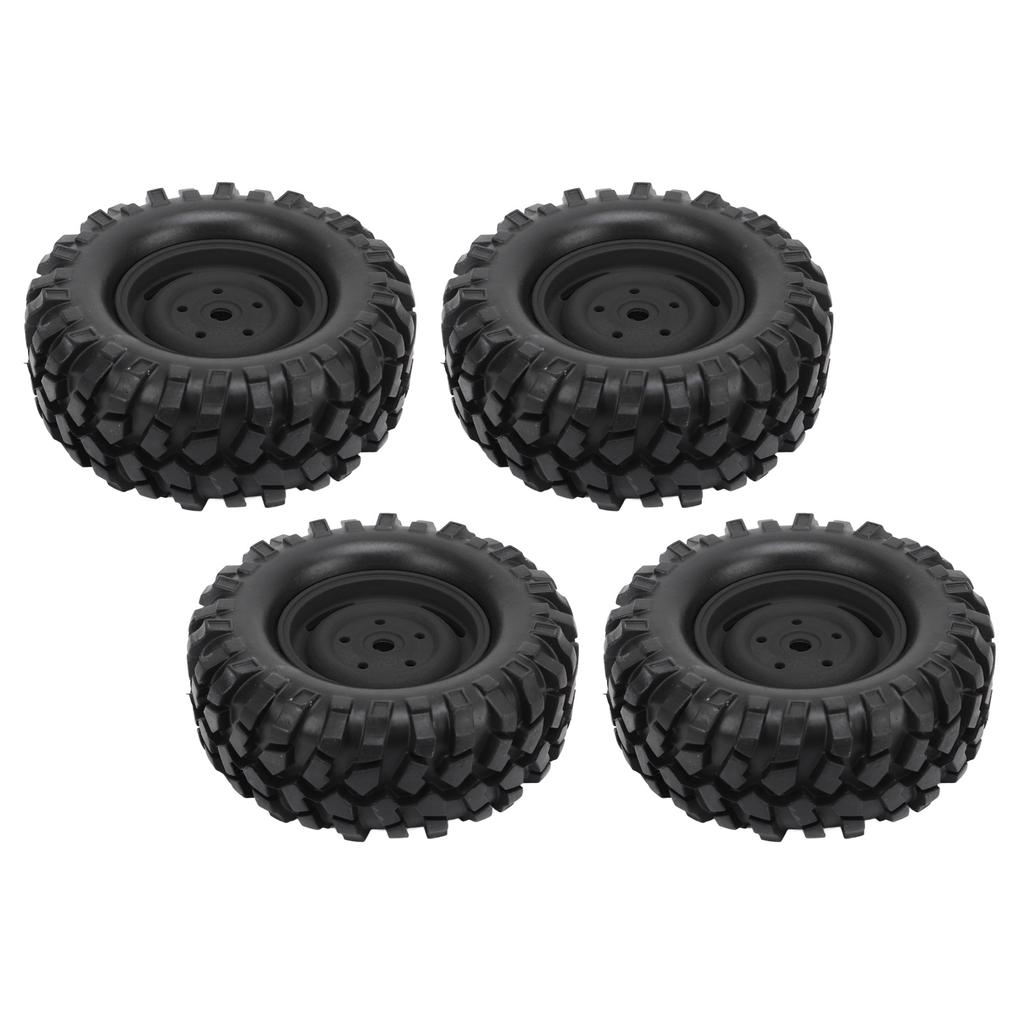 4PCS RC Wheel Tires Rubber Tyre Replacement for Climbing Vehicle Off Road Car 96MM Diameter