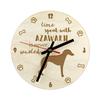 Azawakh, Tuareg Sloughi - Clock with Dog, Wooden Clock with Engraving, Personalised Clock by