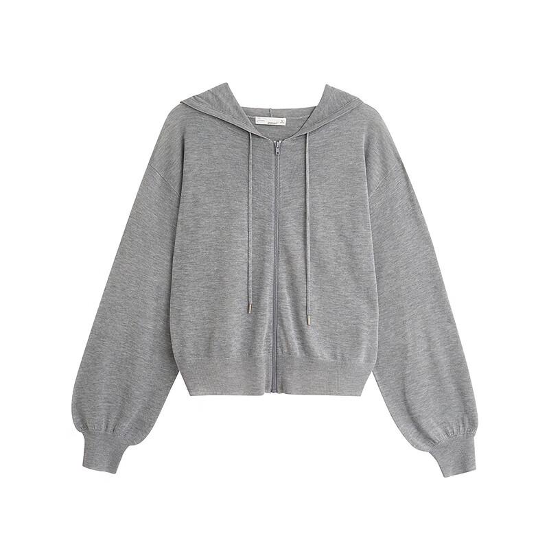 

INMAN Women s Lyocell Blend Hooded Knit Cardigan M