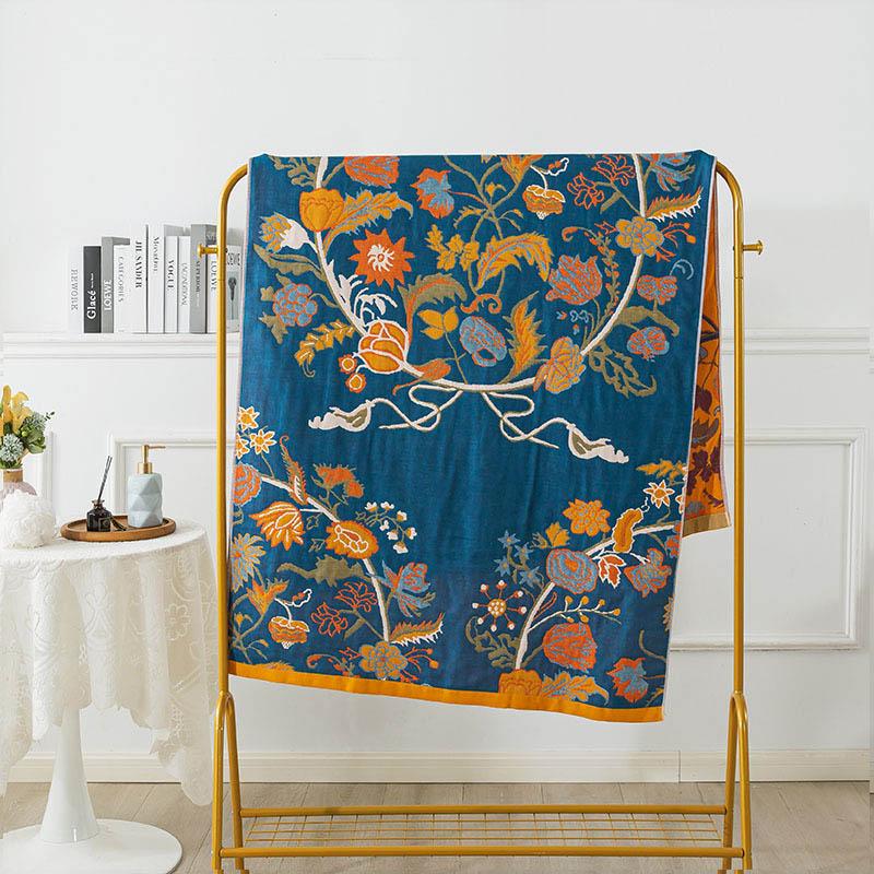 

Хлопковое банное полотенце, впитывающее, быстросохнущее, четырехслойное, большое банное полотенце для взрослых, весенне-осенние модели, мягкое, не легко выпадение волос, большое полотенце с запахом 90 * 180cm