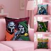 Mf D-Doom Madlib Cushion Cover Plush Fabric Soft Double-Sided Printed Sofa Pillow Case Colorfast Home Decor Gift