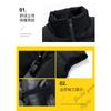 Men S Sleeveless Stand Collar Padded Vest Winter Casual Sports Cotton Jacket