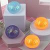 Clear Steamed Bun Toy with Glitter Stress Relief Slow Rising Simulated Bun Sensory Toy Relaxation Soft Stress Ball Bun Squeeze Fidget Toy