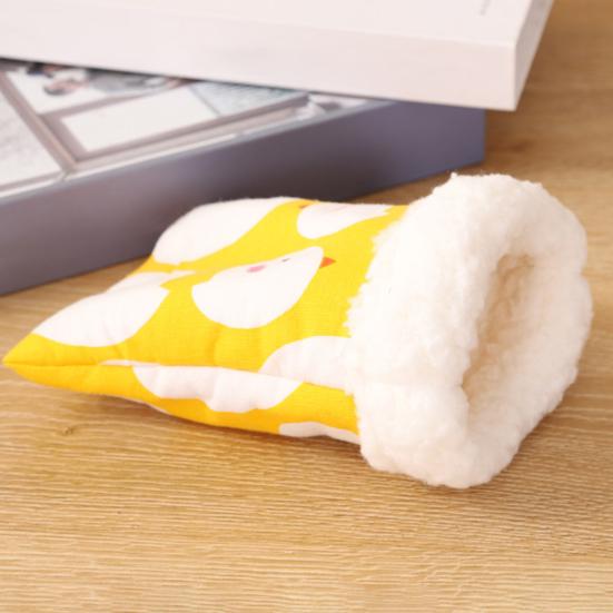 Yousheng Hnízdo pro křečka Kreslený design Postel pro křečky Měkký Pohodlný plyš Spací pytel Morče Příslušenství pro domácí mazlíčky