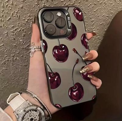 The New Oily Cherry Is Suitable for Iphone17 Mobile Phone Case Apple 16promax/15 Anti-drop 14pro13 Europe and America