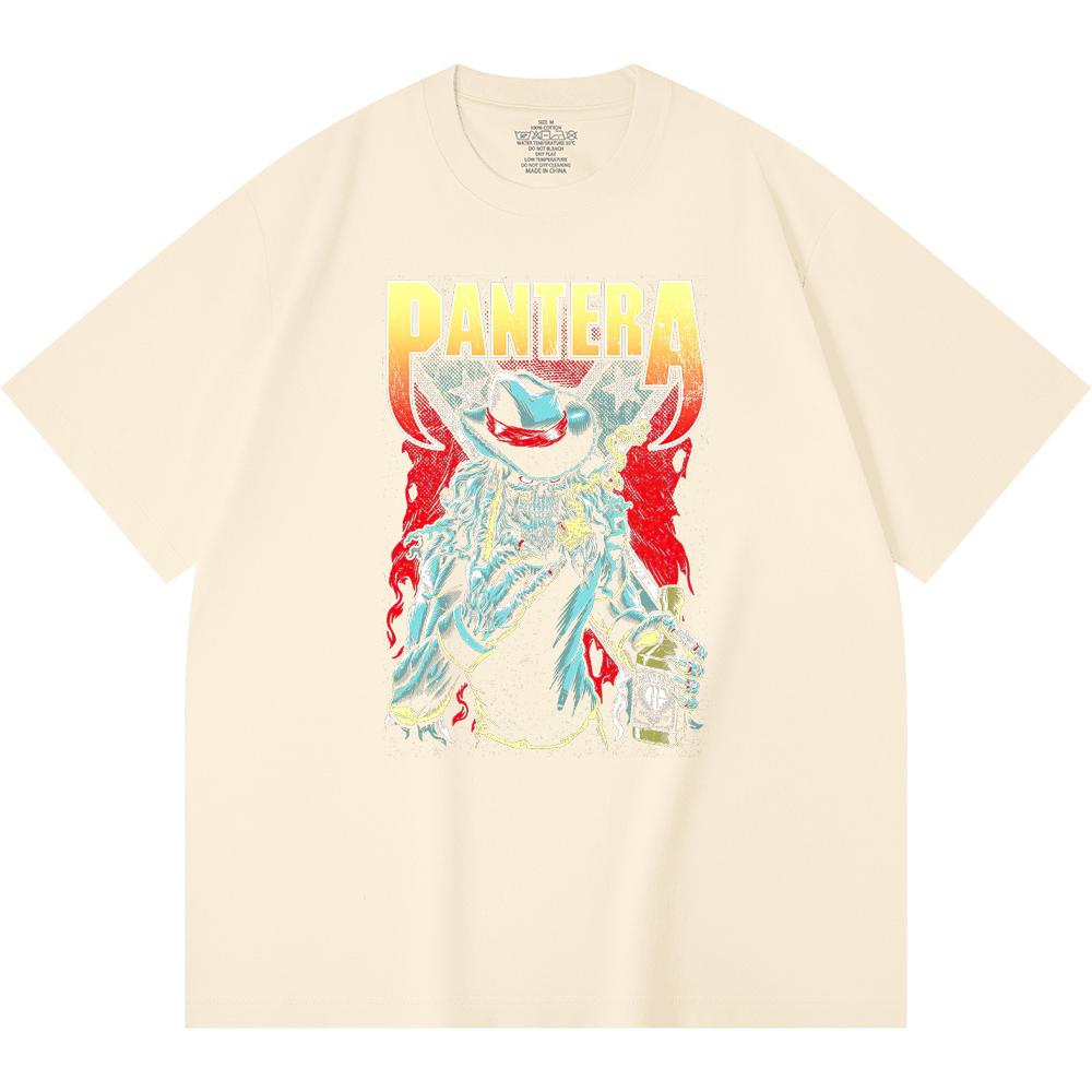 T-shirt Heavy Metal 100% Cotone 230 Gsm Stampa Band Rock Musica Popolare Unisex T-shirt Pesante in Cotone