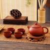 5pcs/set Black/red Purple Clay Teapot Handmade Kung Fu Tea Set Purple Clay Tea Set  Living Room