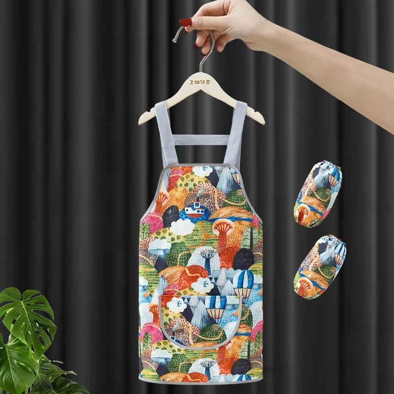 Kids Waterproof Painting Apron Sleeveless & Long Sleeve Smock Toddler Eating Bib Baby Art Craft Overall